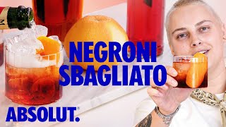 AJs Perfect Negroni Sbagliato with prosecco in it  Absolut Drinks with AJ [upl. by Yengac]