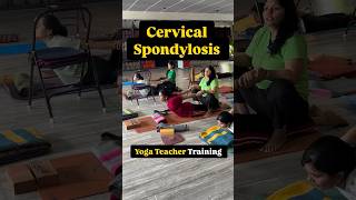 Cervical Spondylosis  Neck Pain Frozen Shoulder  Therapy  Teacher Training yogatute [upl. by Adoc660]