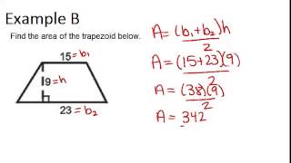 Area and Perimeter of Trapezoids Examples Geometry Concepts [upl. by Etnuahc793]