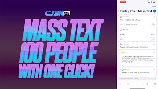 Mass Text 100 People in Minutes with iOS Shortcuts iOS 14 compatible [upl. by Enineg]