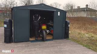 Inside the Motorbike Workshop  10ft x 11ft Shed [upl. by Aylsworth]