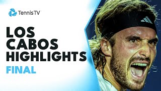 Stefanos Tsitsipas vs Alex De Minaur Title Showdown 🏆  Los Cabos 2023 Final Highlights [upl. by Ellehcrad]