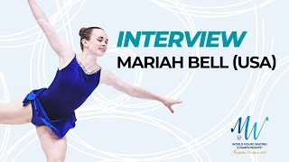 Interview Mariah Bell USA  Montpellier 2022  WorldFigure [upl. by Ahtnams]