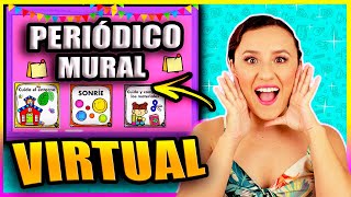 📰PERIÓDICO MURAL VIRTUAL ✏️Crea tu periódico escolar EN VIDEO con esta ¡INCREIBLE APP⭐100prekool [upl. by Raasch]