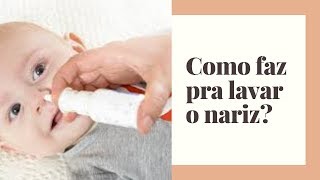 Lavagem nasal com soro fisiológico  Como fazer [upl. by Eiblehs550]