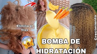 KERATINA CASERA DE ZANAHORIA PARA CABELLO SECO Y MALTRATADO 🥕💦Crecimiento y antifrizz Rachell [upl. by Itsuj466]