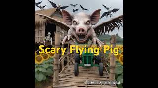 Scary Flying Pig Smashes Hut At Sunflower Field With Backhoe monsterpig excavator shorts 1109 [upl. by Milinda893]