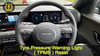 2024 HYUNDAI KONA tyre pressure warning reset [upl. by Hajile]