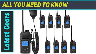 SAMCOM Two Way Radios Long Range 9 Packs with Shoulder Mic [upl. by Frulla592]