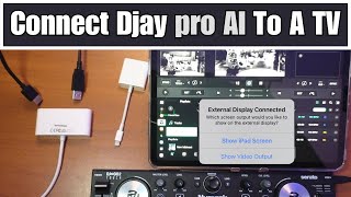 How To Connect Djay pro AI To A TV [upl. by Coffey283]