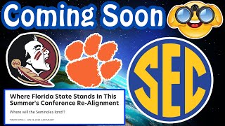 FSU amp Clemson possibly heading to the SEC announced in July [upl. by Zinnes]