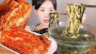 뜨거운데 시원해🍜🦪 매생이굴칼국수 먹방 Seaweed Oyster noodles Kalguksu eating show mukbang korean food [upl. by Sikleb]