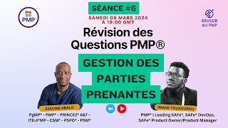 6em Révision des Questions PMP®  Gestion des Parties Prenantes [upl. by Halda551]