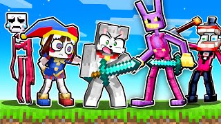 Paso Minecraft PERO el CIRCO DIGITAL ME AYUDA 🤯🎪 The Amazing Digital Circus [upl. by Salomi]