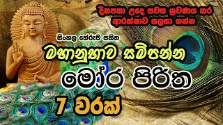 Mora Piritha 7 warak with sinhala Meaning  මෝර පිරිත 7 වරක් අර්ථය සමග​  The Buddhist [upl. by Edahc]