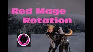 FF14 Stormblood  Red Mage Rotation at 50 [upl. by Enirehs433]