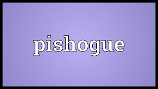 Pishogue Meaning [upl. by Analla]