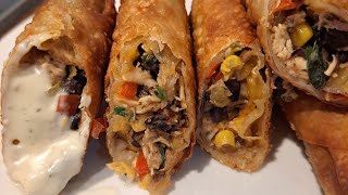 Homemade Southwestern EggRolls [upl. by Sucitivel]