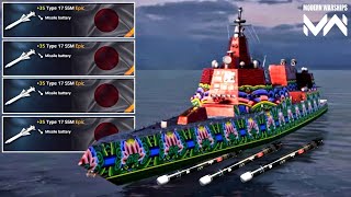 USS DDGX  Type 17 SSM missile with Spearfish torpedo full gameplay modern warship [upl. by Cartwell]