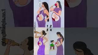 4 Deep Meaning video about pregnancy time rifanaartandcraft youtubeshorts shortsvideo rifanaart [upl. by Resaec106]