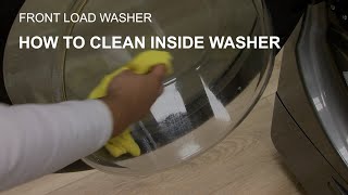 Cleaning Inside Front Load Washer with Affresh [upl. by Anaek]