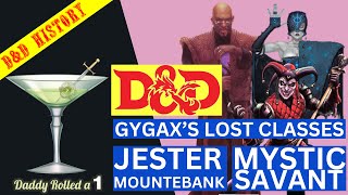 🎲🐉 The Lost Gygax Classes for DampD 2E Jester Mountebank Mystic Savant [upl. by Ticknor]