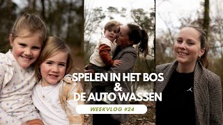 Spelen in het bos amp de auto wassen  Weekvlog 24 [upl. by Halli]