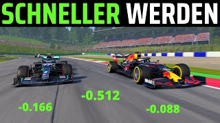 F1 2021 WIE IHR SOFORT SCHNELLER WERDET  RUNDENZEITEN TUTORIAL  5 TIPPS DEUTSCHGERMAN [upl. by Esenahs]