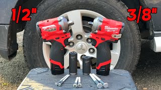 38quot stronger than 12quot  Milwaukee M12 stubby impact wrench 38quot vs 12quot [upl. by Nitsreik]