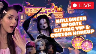 🔴 DRESS TO IMPRESS BIGGEST UPDATE YET HALLOWEEN UPDATE STREAM GIFTING VIP  CUSTOM MAKEUP 🎀 [upl. by Kitarp]