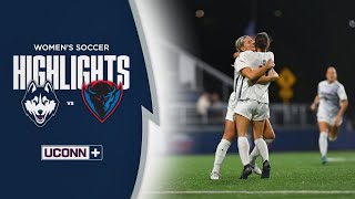 HIGHLIGHTS  UConn Womens Soccer Defeats DePaul 31 [upl. by Erine559]