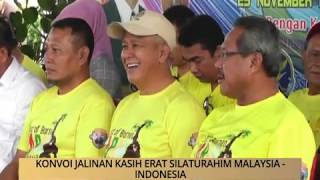 AWANI  Sabah Konvoi Jalinan Kasih erat silaturahim Malaysia  Indonesia [upl. by Bilski]