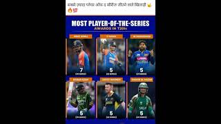 Most play of the series awards in T20 [upl. by Ygiaf]