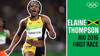 Elaine Thompsons 🇯🇲first Olympic race [upl. by Nivlem658]