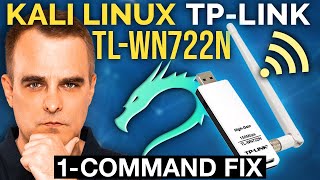 Kali Linux TPLink TLWN722N install 1 command fix [upl. by Lukey514]