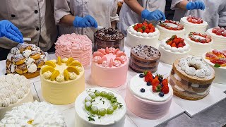 Amazing Cake Decorating Technique  Making a Variety of Cakes  Korean Street Food [upl. by Tuchman]