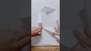 Easy Paper Boomerang How to make a Returnable paper Boomerang step by step shorts [upl. by Bokaj845]