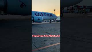 Qatar AirwaysBack to Back Two Flight Land at Tribhuvan International Airportsubscribe for more [upl. by Salokin]