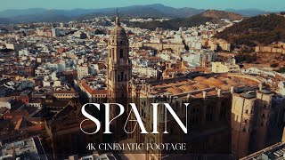 —Spain— Drone 4K Epic Cinematic Footage  Sevilla  Malaga  Barcelona  Granada [upl. by Aramenta721]