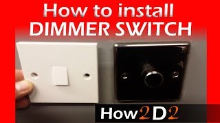 How to wire dimmer switch Replacing one way switch with dimmer one [upl. by Ammadas]