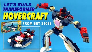 Tutorial LEGO Transformer hovercraft from Creator 31088 deep sea creatures [upl. by Tabina]