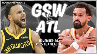 Golden State Warriors vs Atlanta Hawks Full Game Highlights  Nov 20  2025 NBA Season [upl. by Penland]