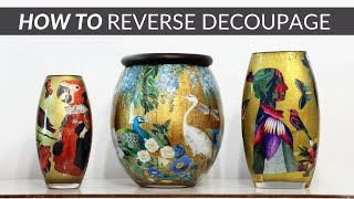 How to Reverse Decoupage  Joy Bell Art [upl. by Yenatirb]