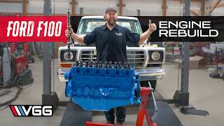 ABANDONED To Restored Rebuilding a Ford F100 Part 3  HOTROD EFI 300 Straight 6 Budget Build [upl. by Ahso566]