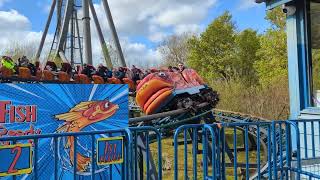 Flying Fish Ride At Thorpe Park Resort [upl. by Anilef759]