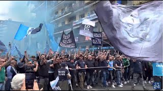 Ultras Napoli in corteo BRIVIDI al Maradona 🥺💙 Marcia epica per lo scudetto [upl. by Claiborn270]