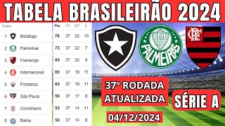 TABELA CLASSIFICAÇÃO DO BRASILEIRÃO 2024  CAMPEONATO BRASILEIRO HOJE 2024 BRASILEIRÃO 2024 SÉRIE A [upl. by Haskell]