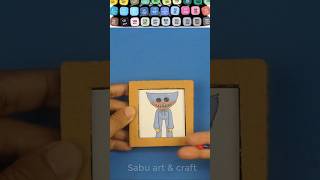 Huggy Wuggy Cardboard Puzzle Game shorts huggywuggy games artandcraft [upl. by Huba]