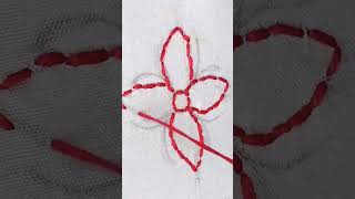 Whipped Running Stitch Embroidery Flower [upl. by Ahsitahs417]