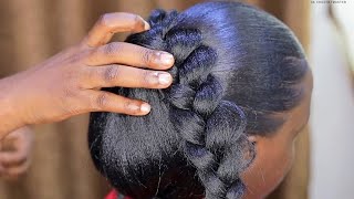 NO WIG  NO WEAVE  Easy And Quick Bridal Hairstyles For Beginners [upl. by Ho]